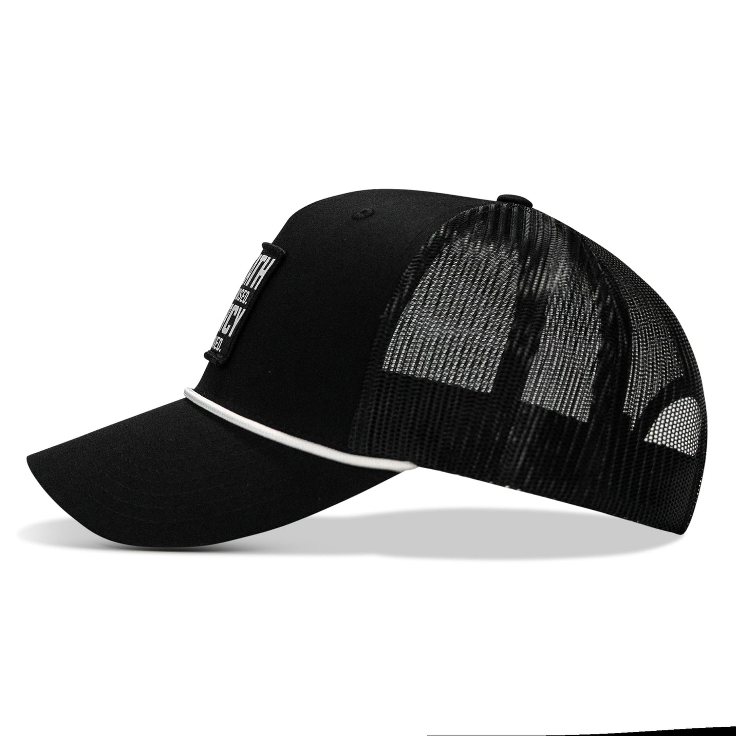 Death Is Promised. Mercy Is Earned Patch Rope Snapback