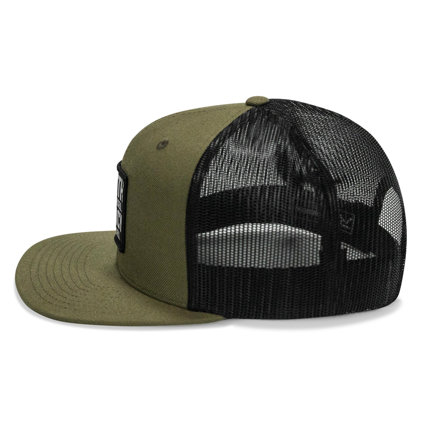 Death Is Promised. Mercy Is Earned Patch Flatbill Hat