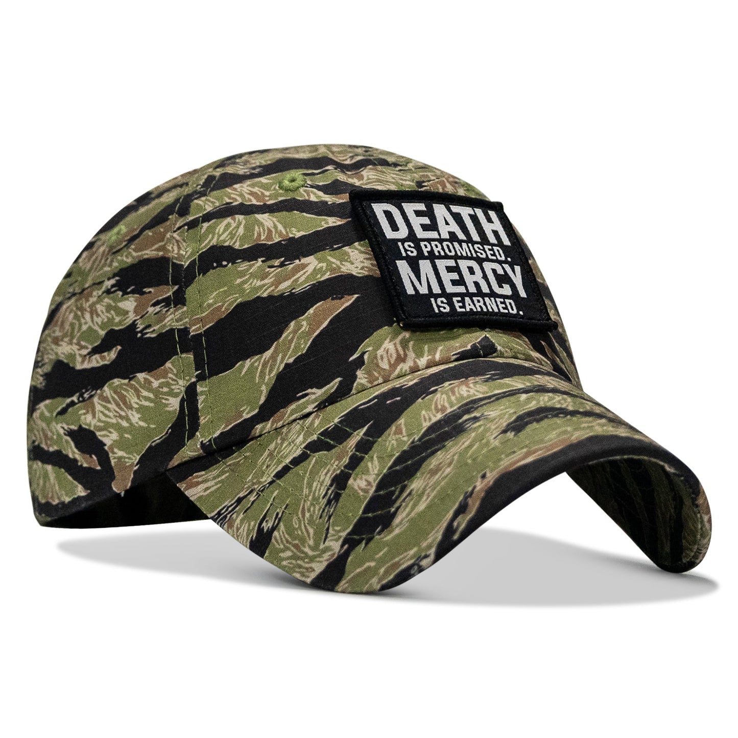 Death Is Promised. Mercy Is Earned Patch Ripstop Tactical Hat