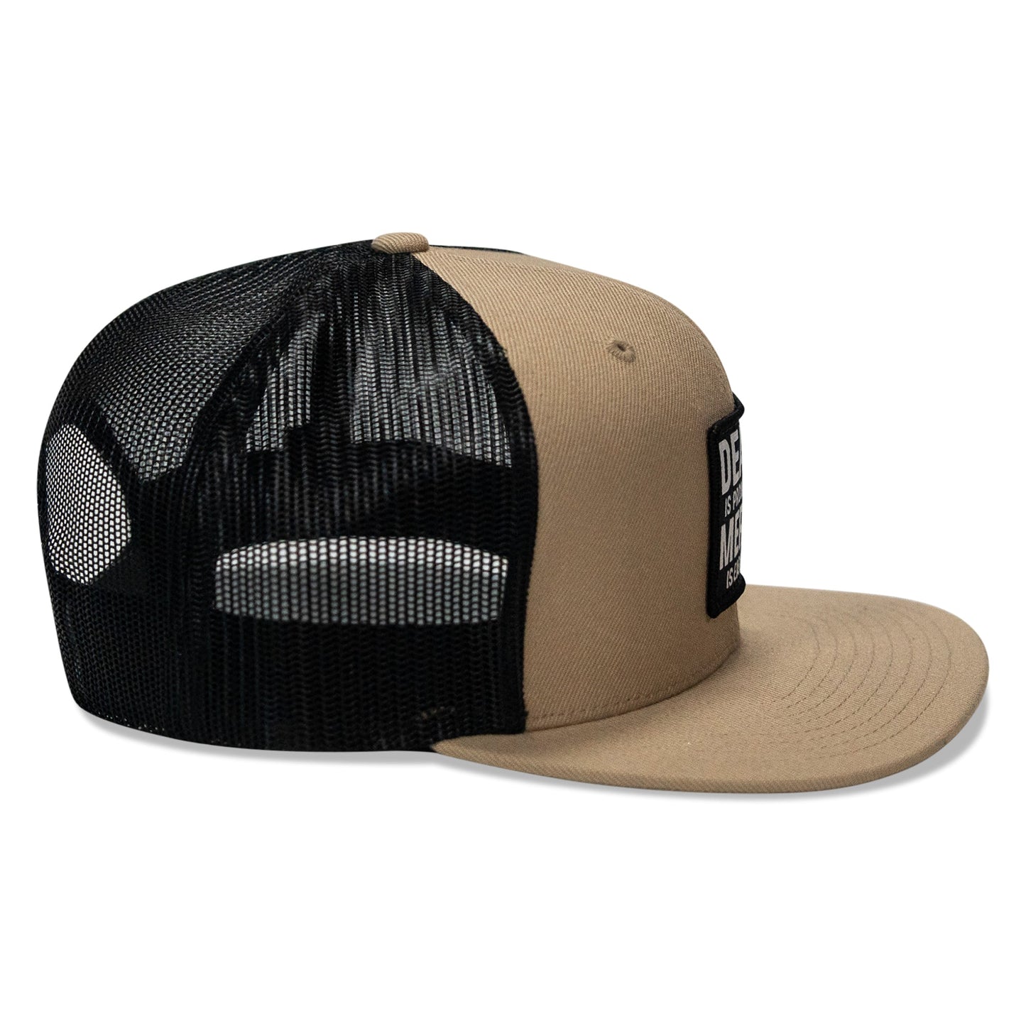 Death Is Promised. Mercy Is Earned Patch Flatbill Hat