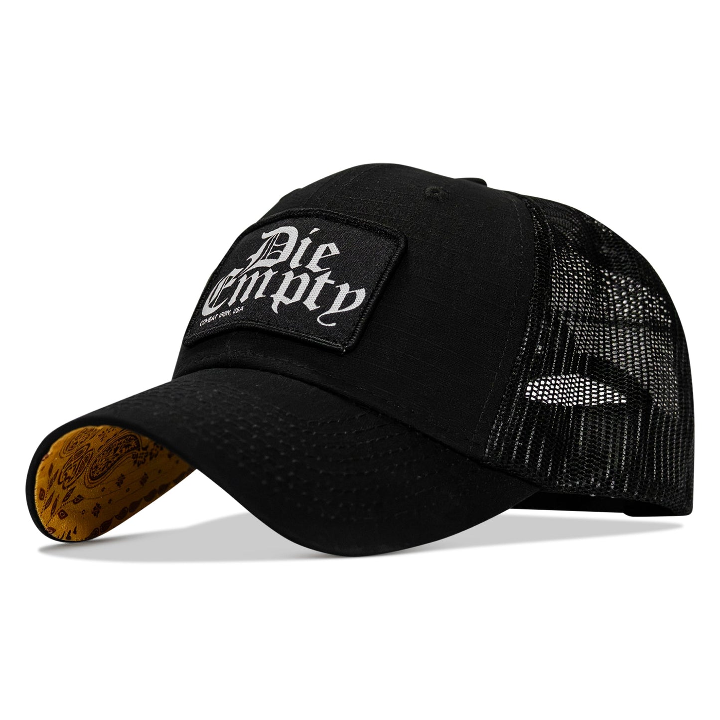 Die Empty Black Patch Original Ripstop Snapback Hat