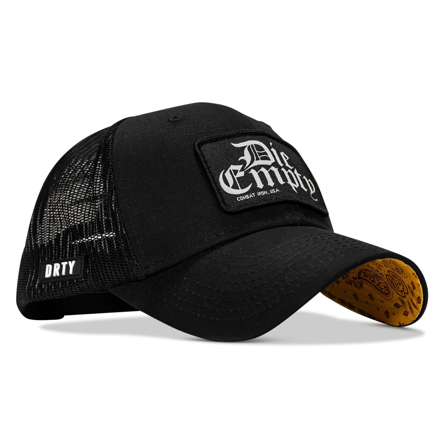 Die Empty Black Patch Original Ripstop Snapback Hat