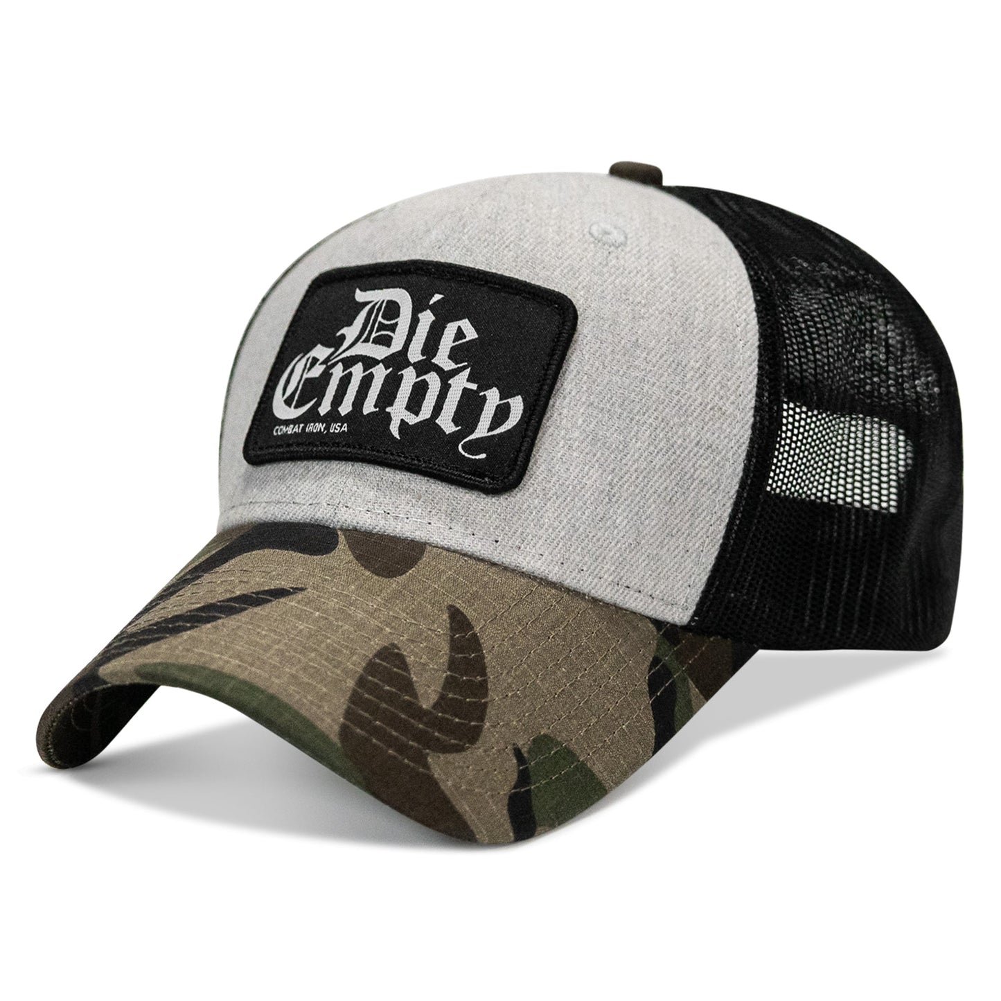 Die Empty Black Patch Snapback Hat