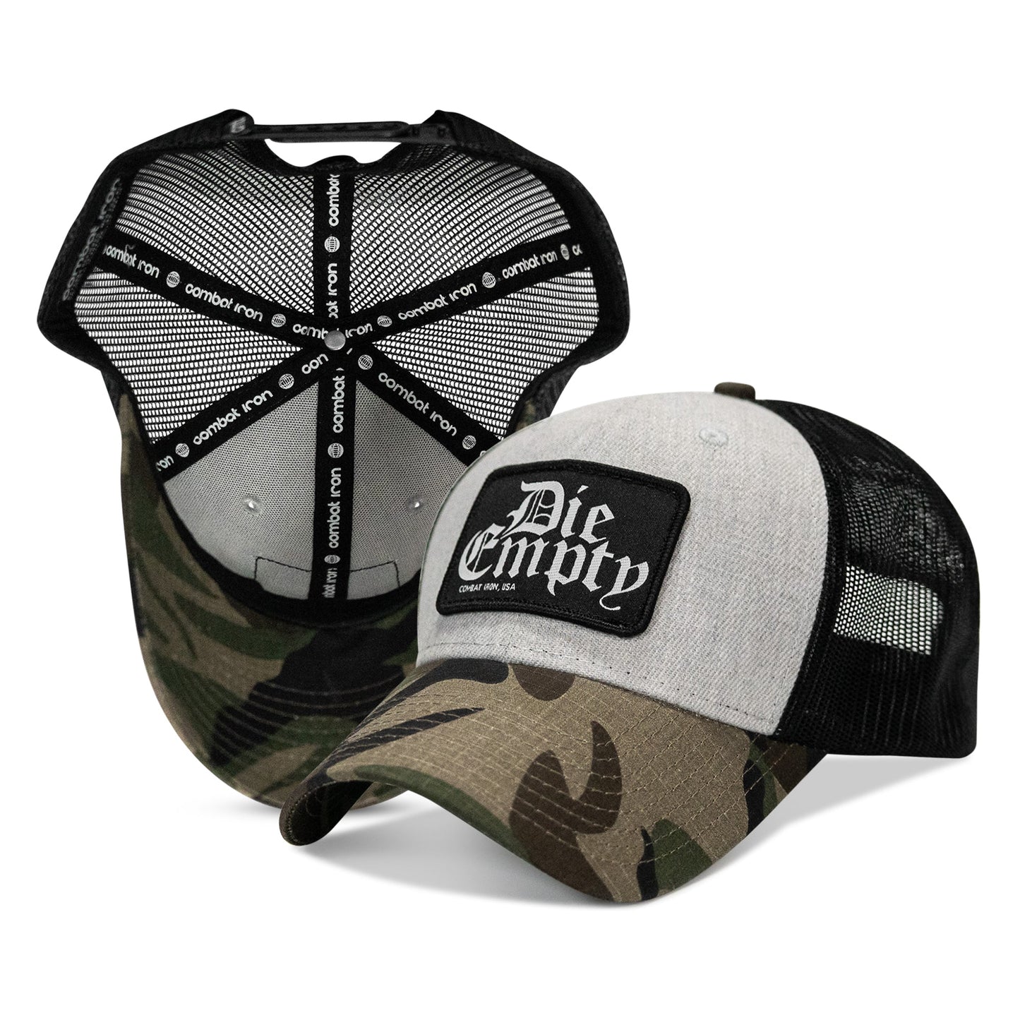 Die Empty Black Patch Snapback Hat