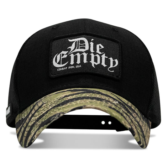 Die Empty Black Patch Original Ripstop Snapback Hat