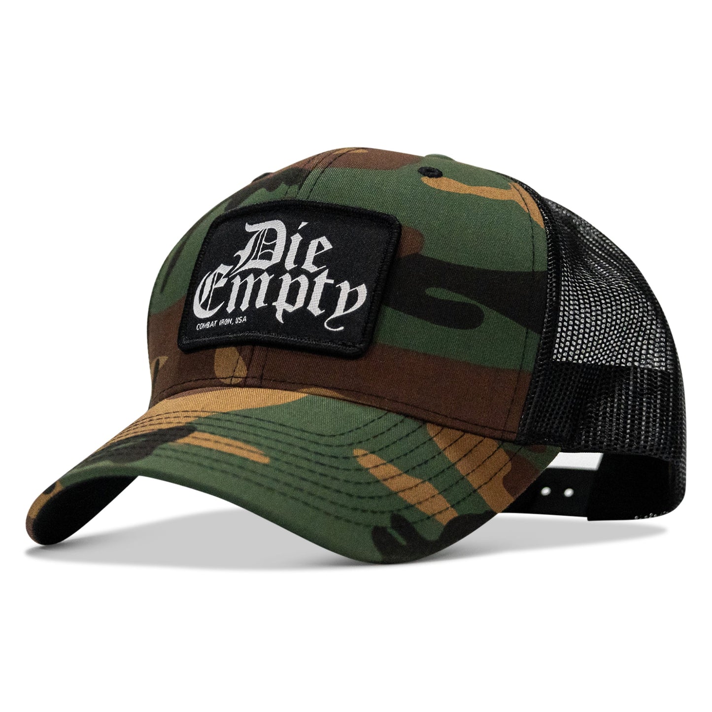 Die Empty Black Patch Snapback Hat