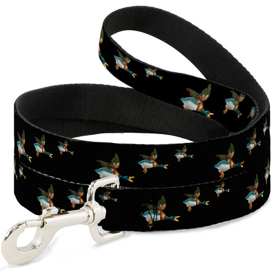 Dog Leash - Flying Mallards Black