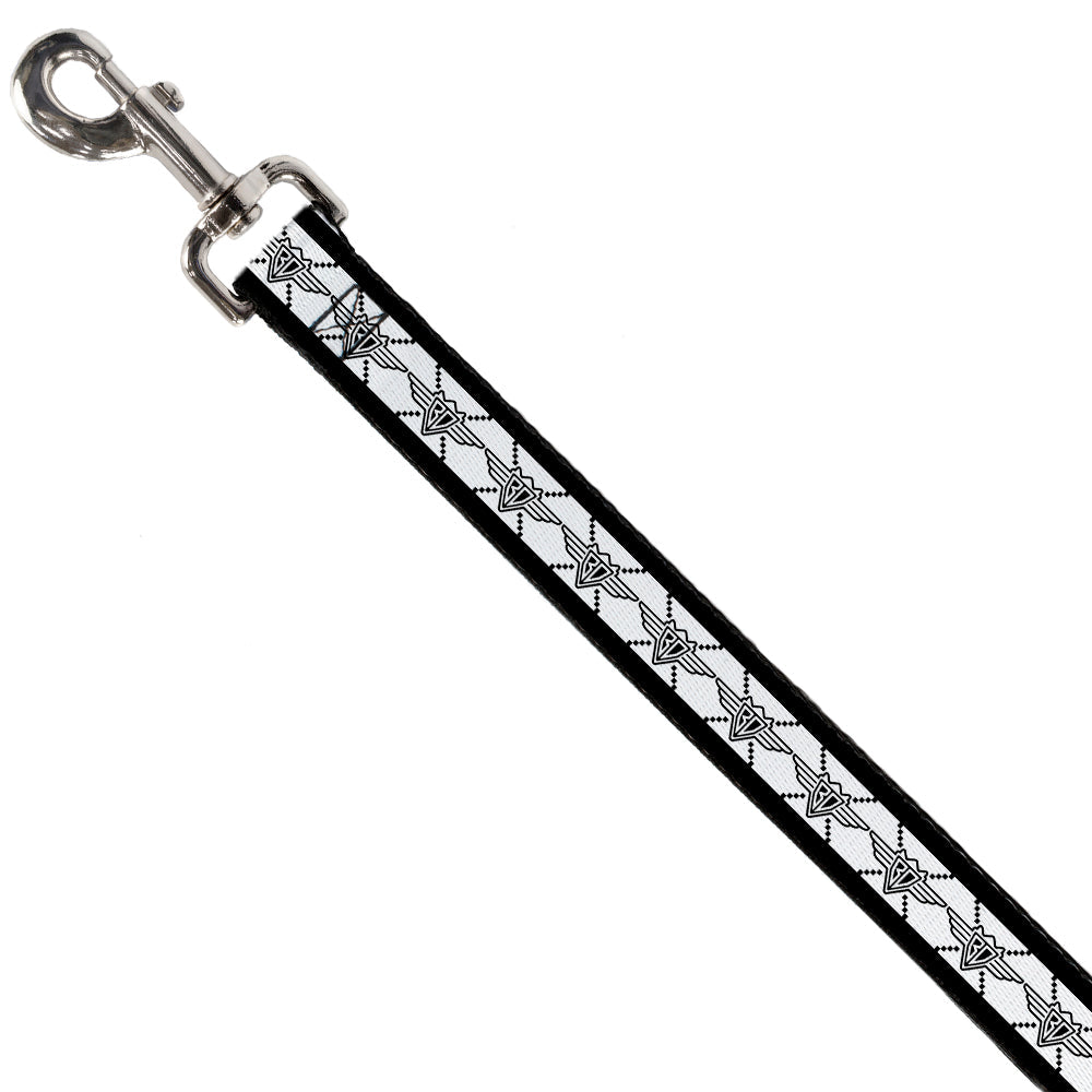 Dog Leash - BD Monogram2 White/Black