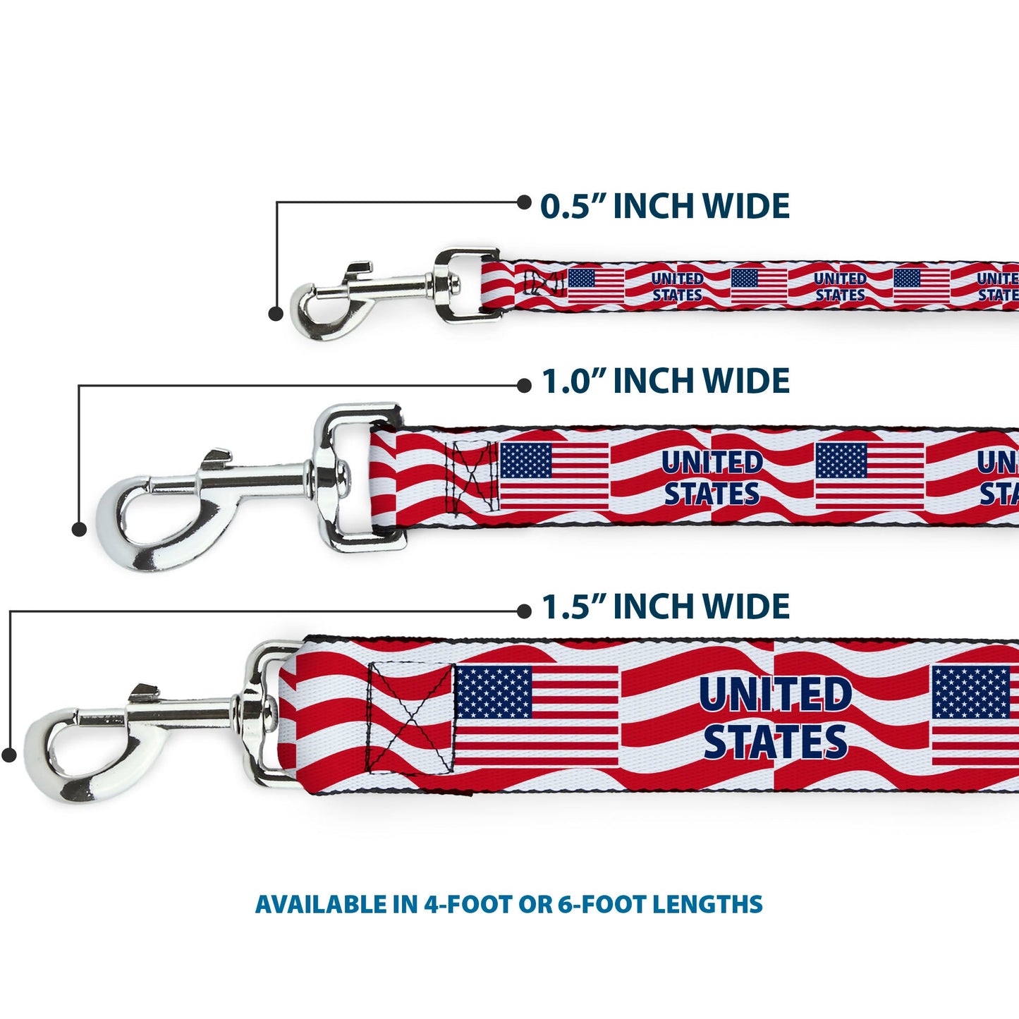 Dog Leash - Global Soccer Cup Series United States Spirit Flag
