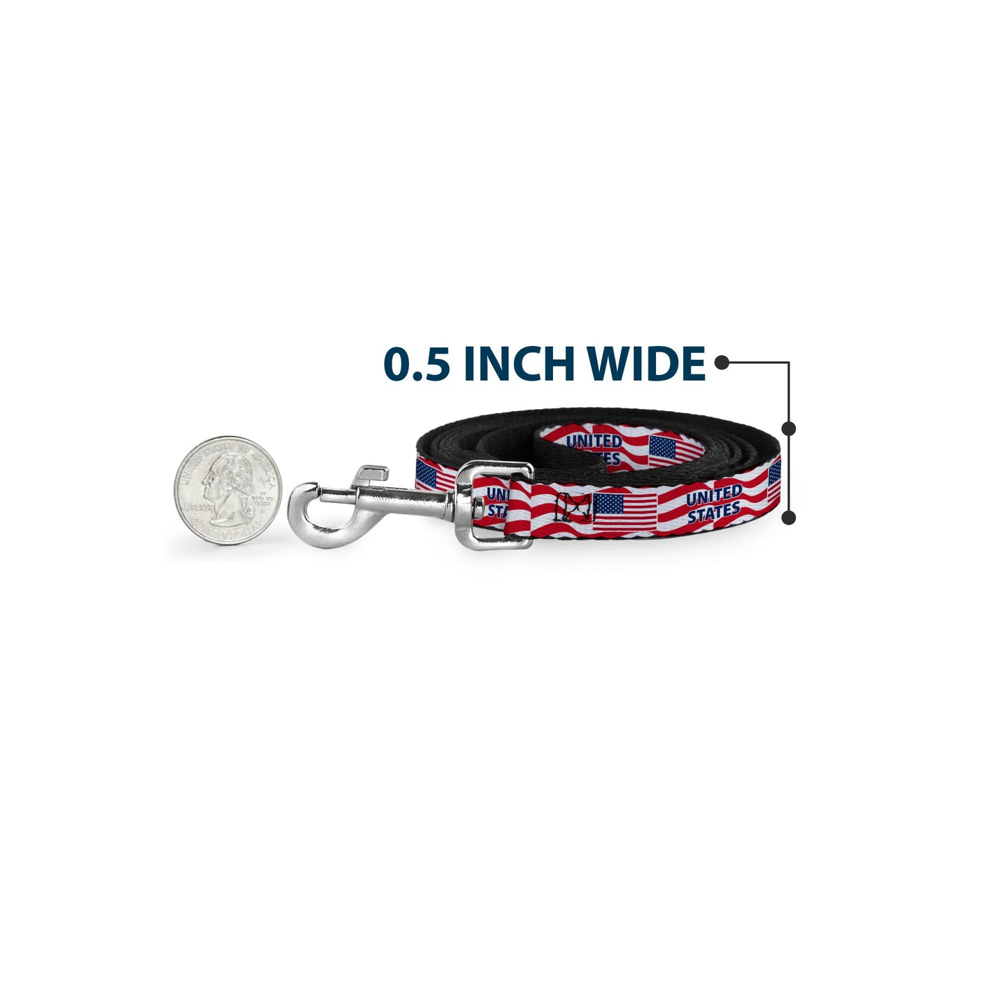 Dog Leash - Global Soccer Cup Series United States Spirit Flag