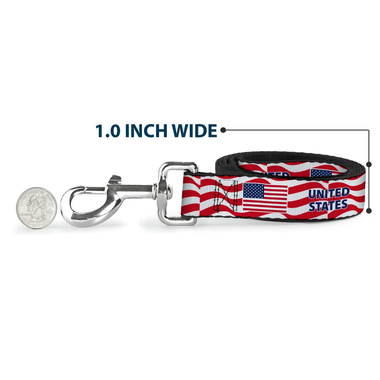 Dog Leash - Global Soccer Cup Series United States Spirit Flag