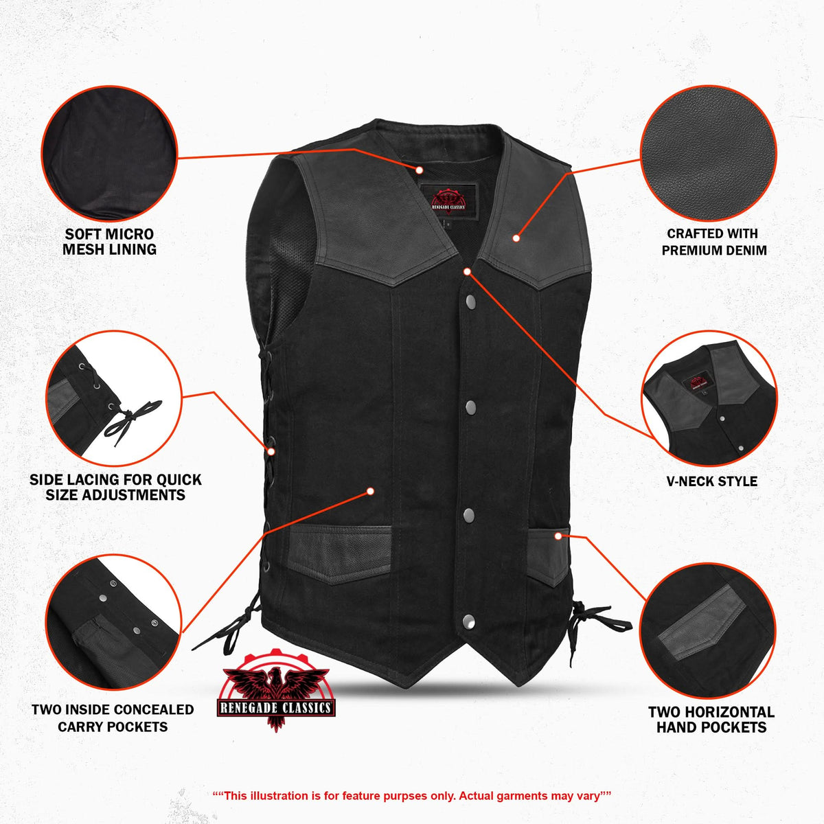 Maison Men’s Motorcycle Vest