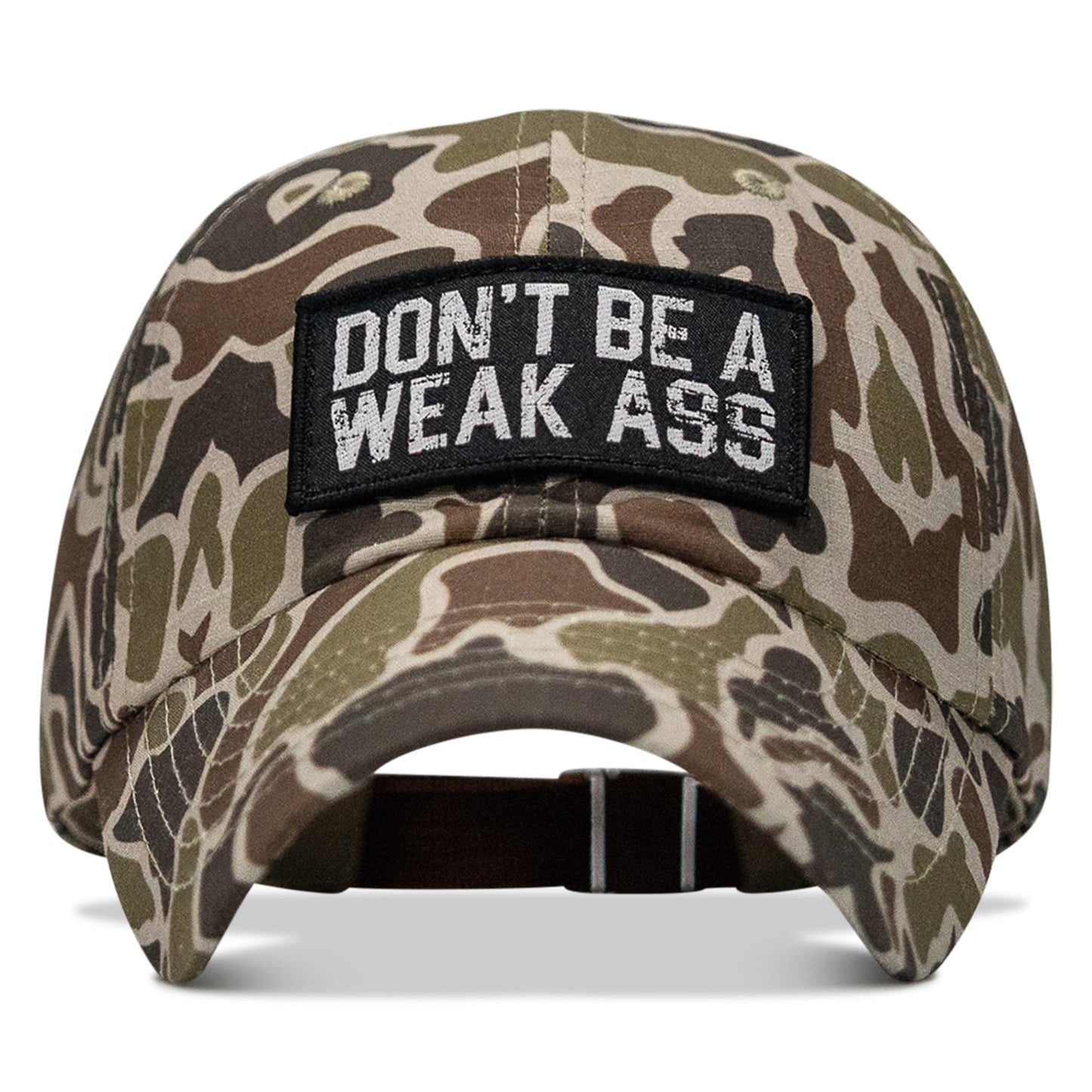 Don't Be A Weak Ass Patch Tactical Ripstop Mesh Snapback Hat
