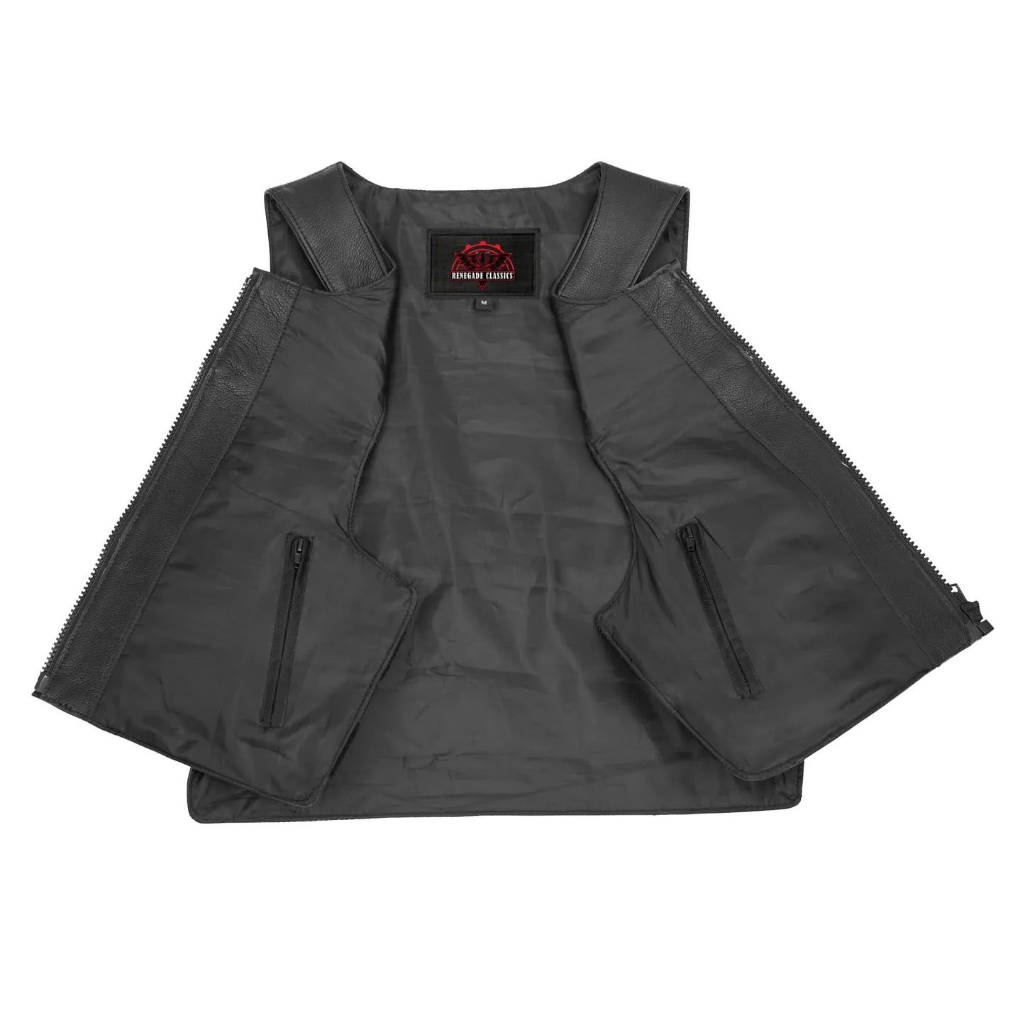 Frisco Men’s Leather Motorcycle Vest