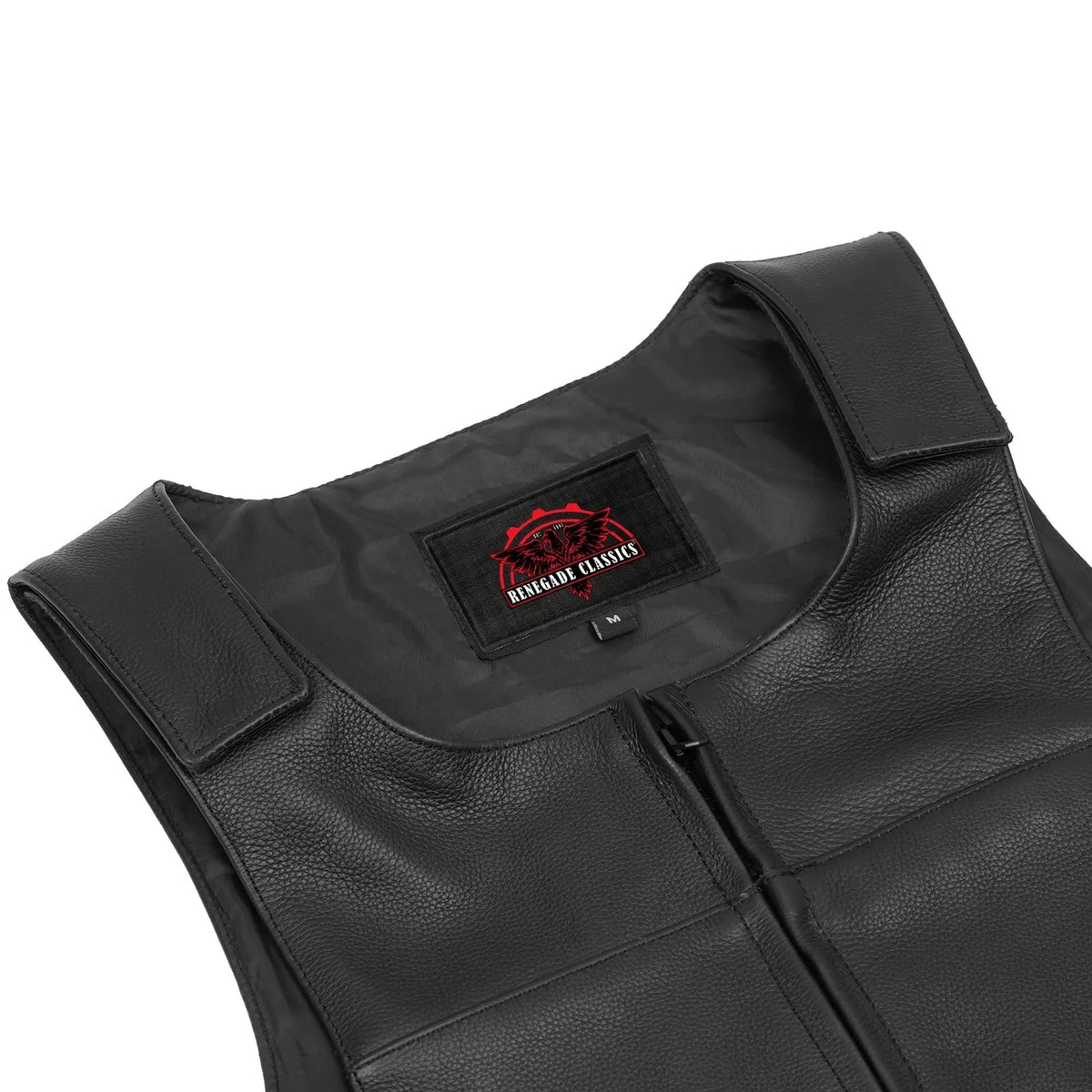 Frisco Men’s Leather Motorcycle Vest