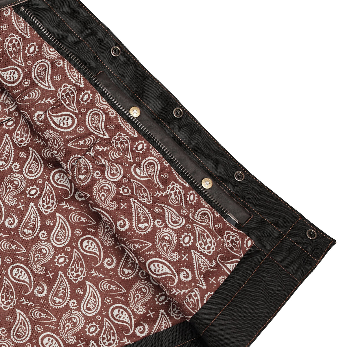 Brex Men’s Leather Motorcycle Vest