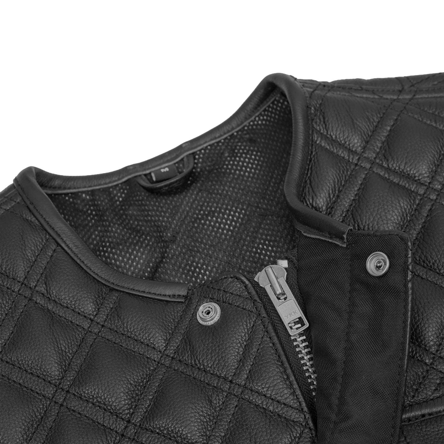 Clubhouse Men's Low Cut Motorcycle Leather Vest