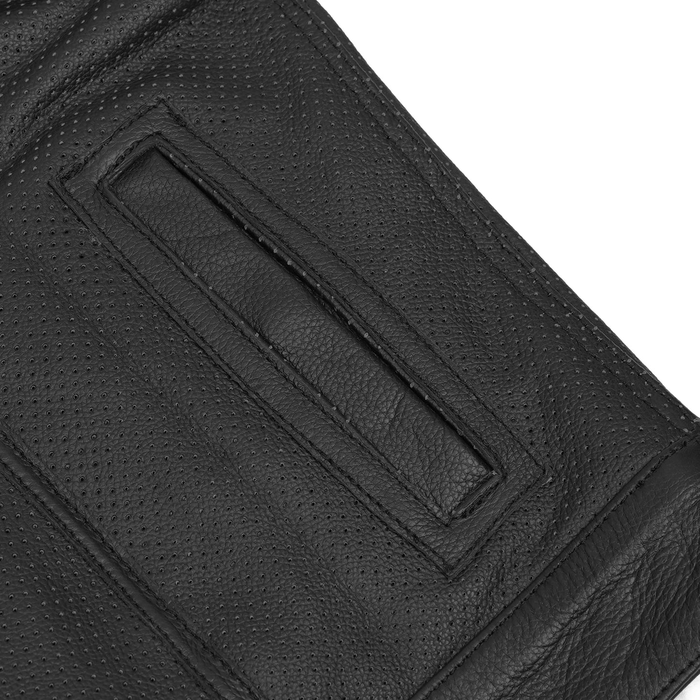 Clubhouse Men's Low Cut Motorcycle Leather Vest