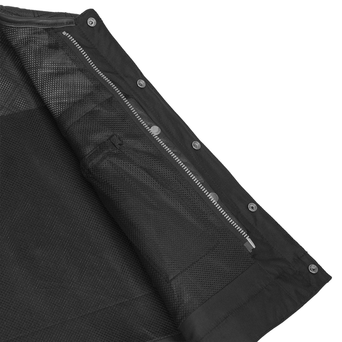 Clubhouse Men's Low Cut Motorcycle Leather Vest