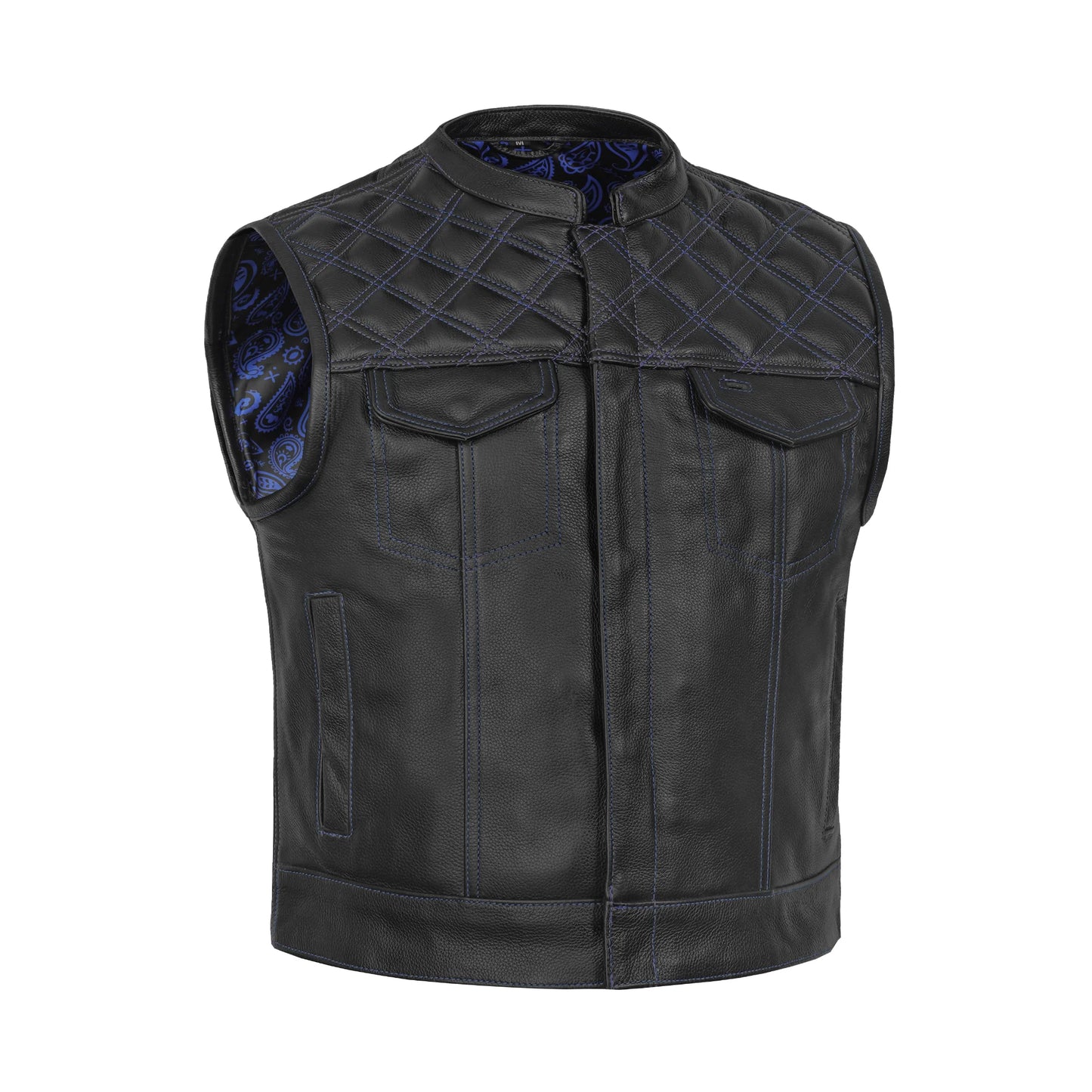 Cobalt Men’s Lowcut Motorcycle Leather Vest