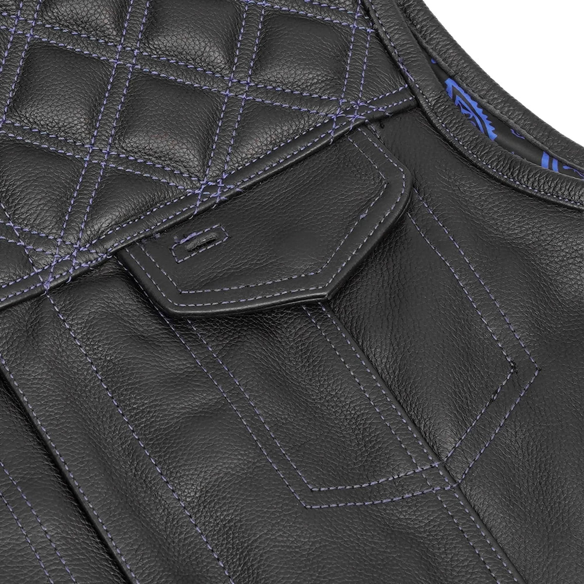 Odin Grim Men's Motorcycle Leather Vest