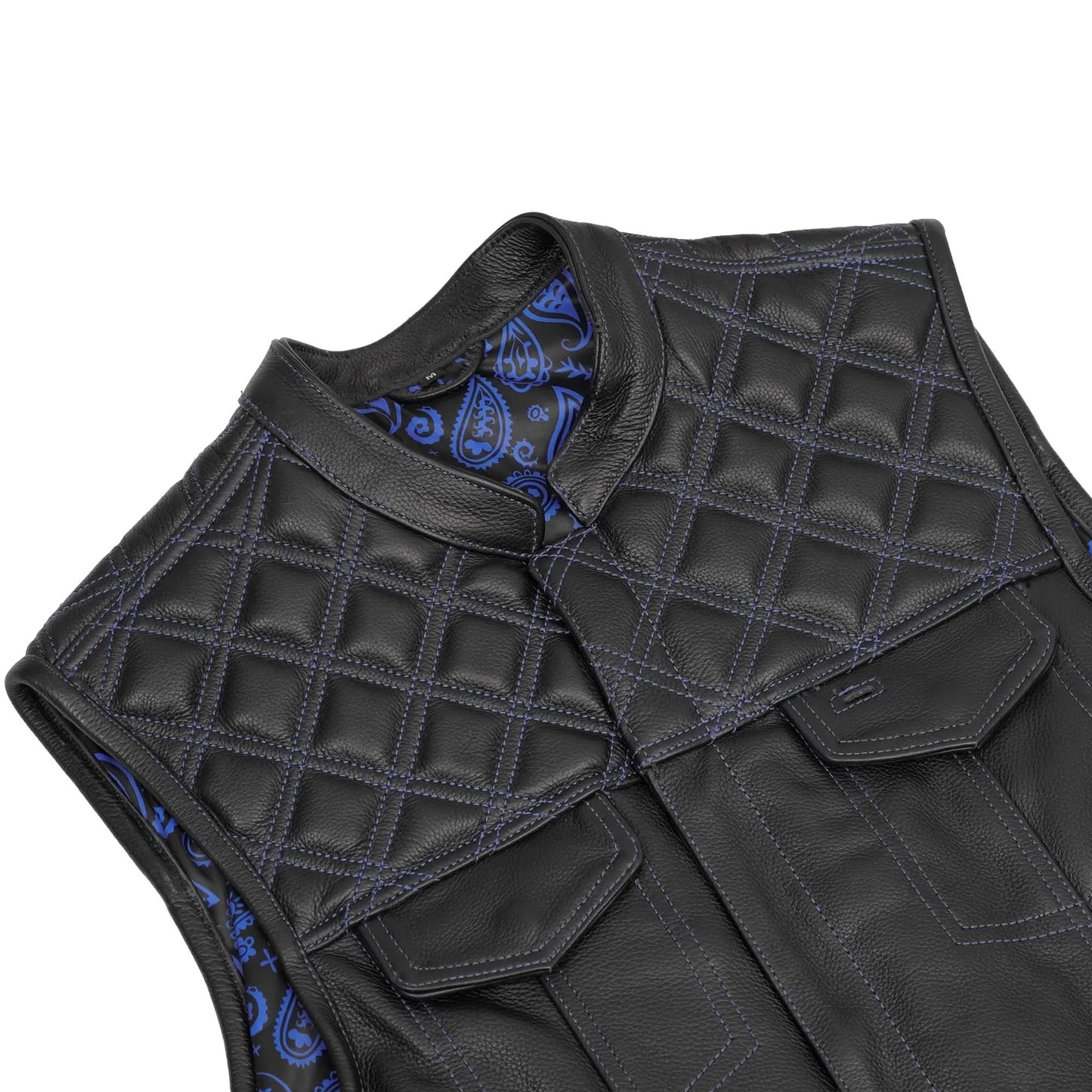 Odin Grim Men's Motorcycle Leather Vest