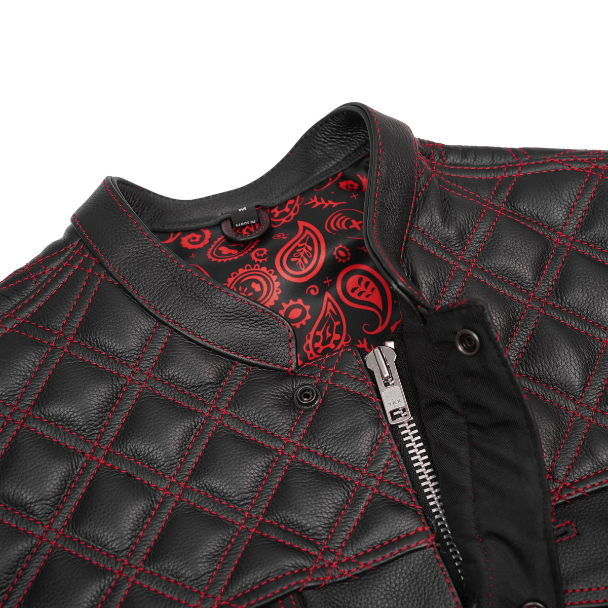 Stonewolf Mens Low Cut Leather Motorcycle Vest