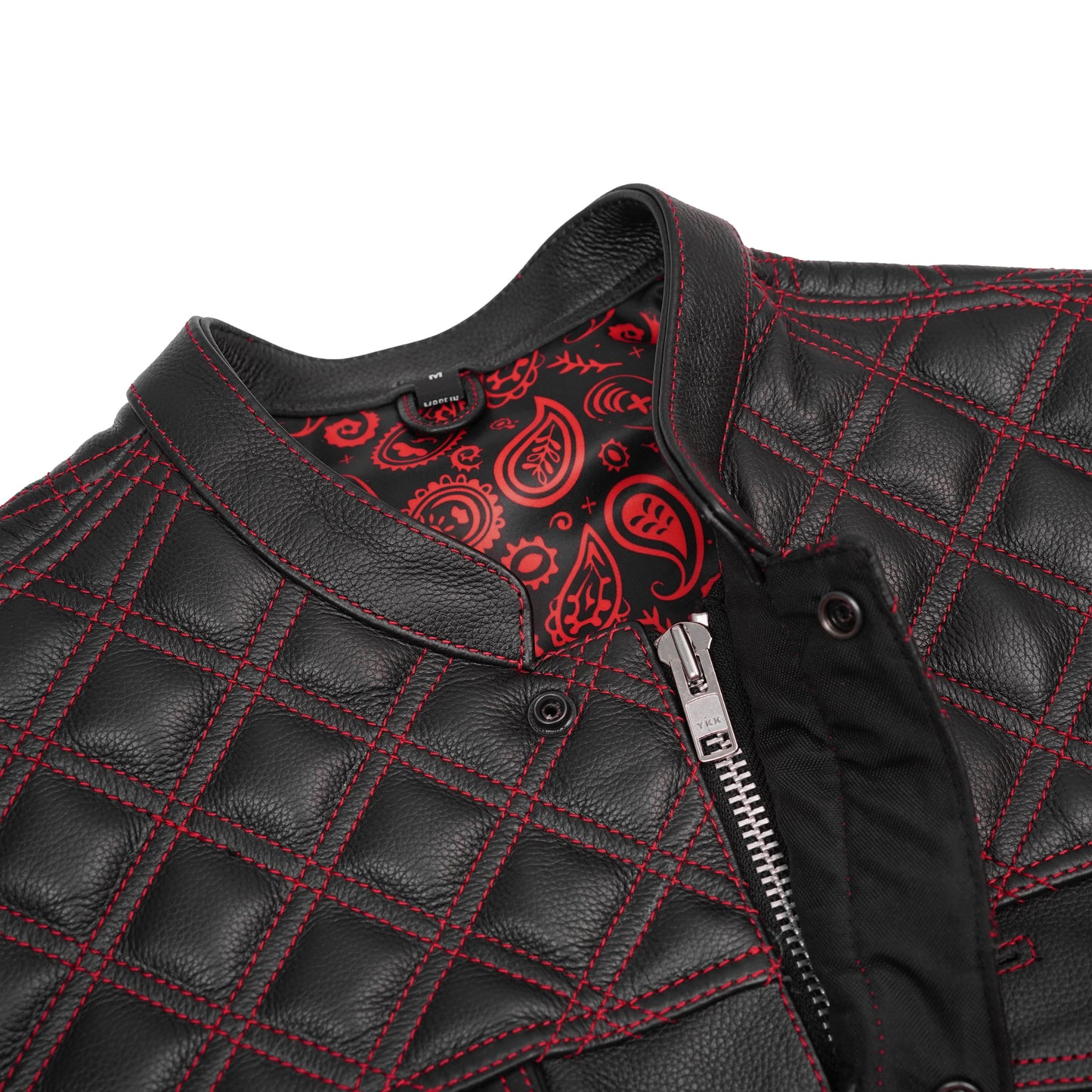 Firedust Men's Motorcycle Leather Vest