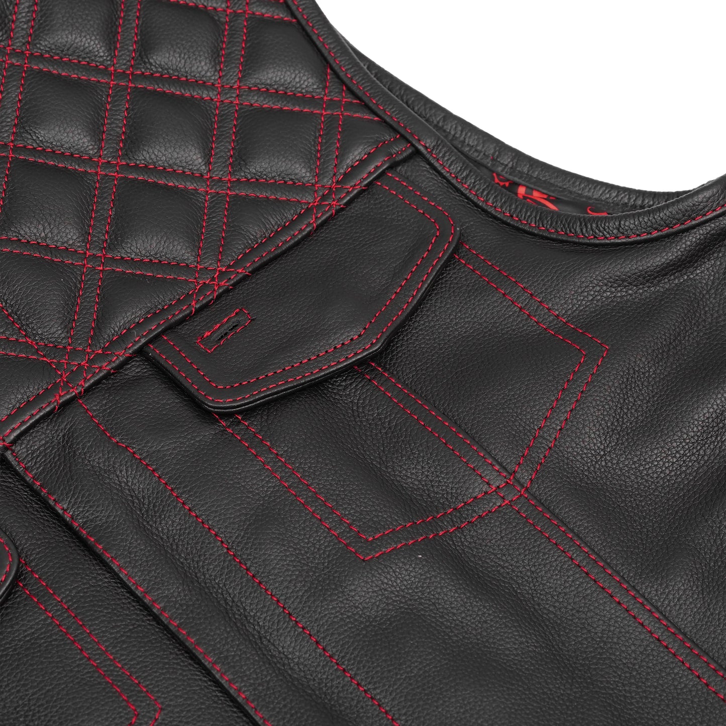 Firedust Men's Motorcycle Leather Vest