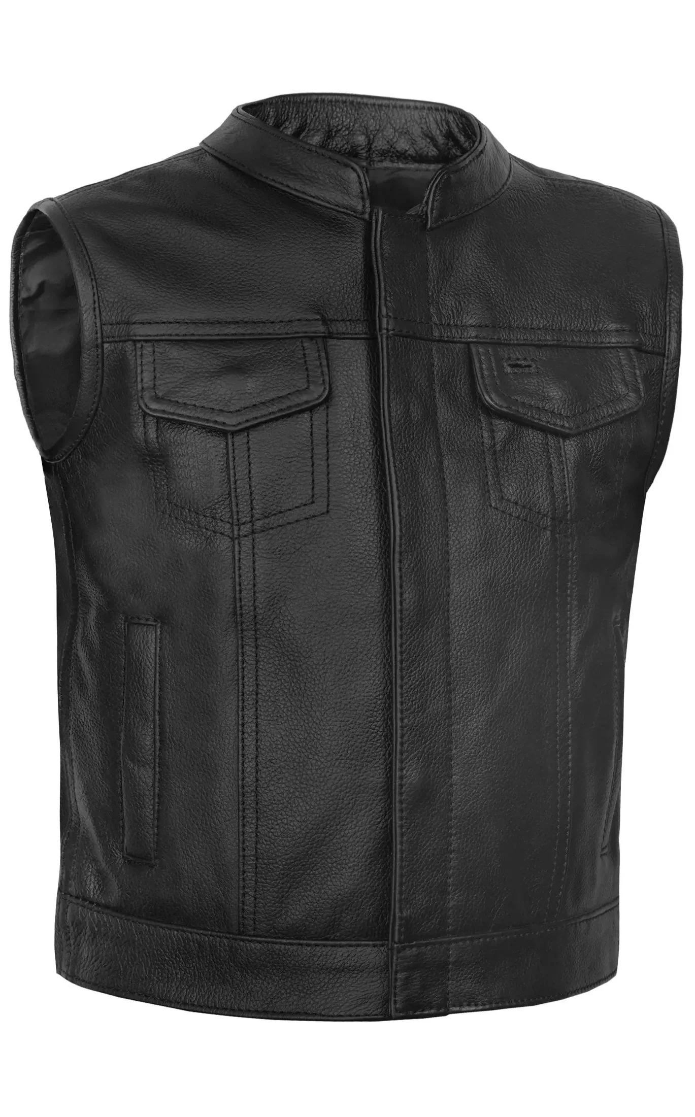 Street King Kids Motorcycle Leather Vest