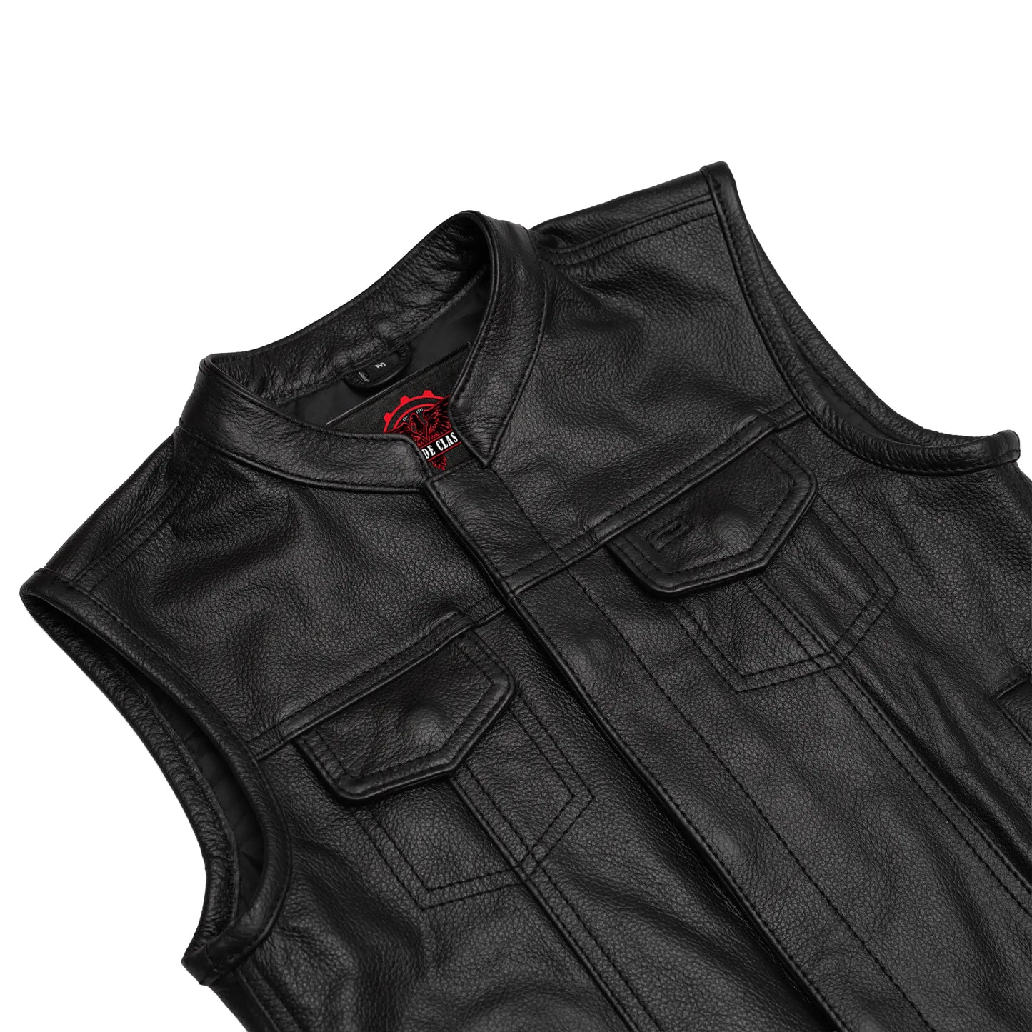 Street King Kids Motorcycle Leather Vest