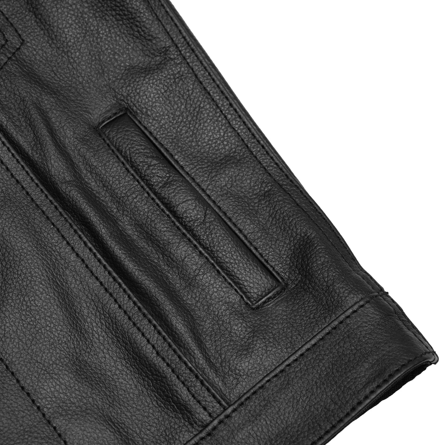 Street King Kids Motorcycle Leather Vest