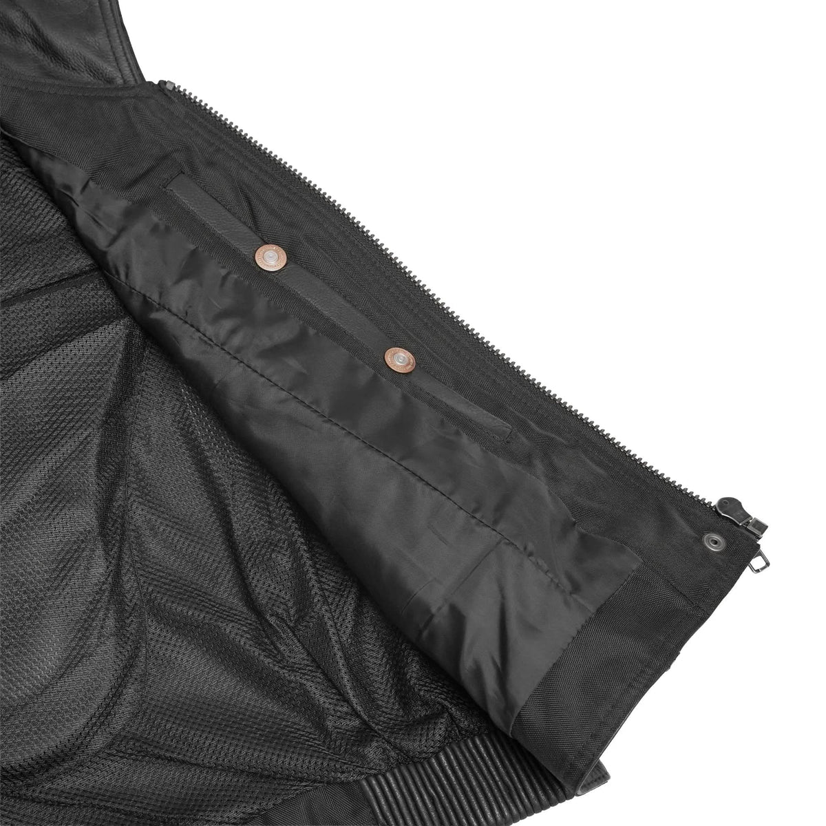 Drakelle Women’s Leather Motorcycle Vest
