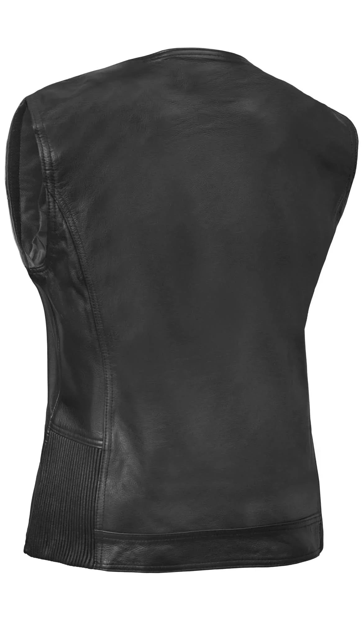 Drakelle Women’s Leather Motorcycle Vest
