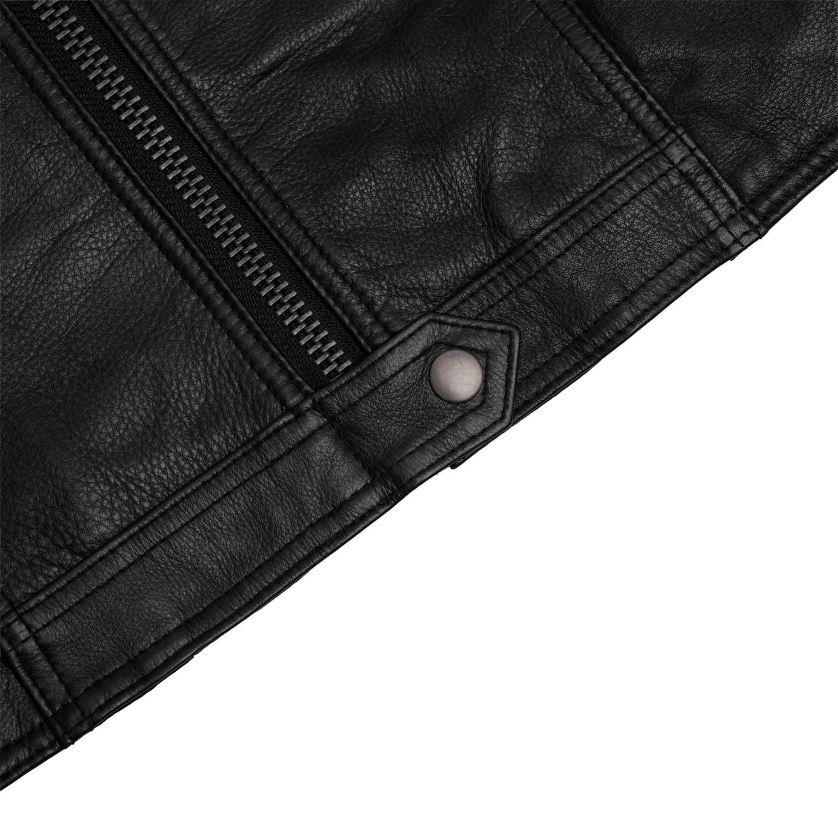 Drakelle Women’s Leather Motorcycle Vest