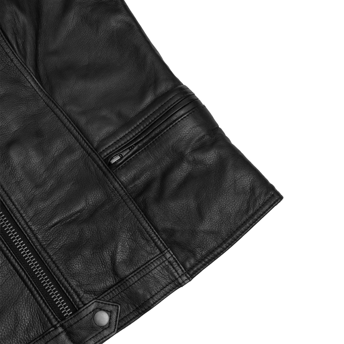 Drakelle Women’s Leather Motorcycle Vest