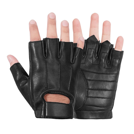 Men's Hardy Deer Skin Fingerless Glove