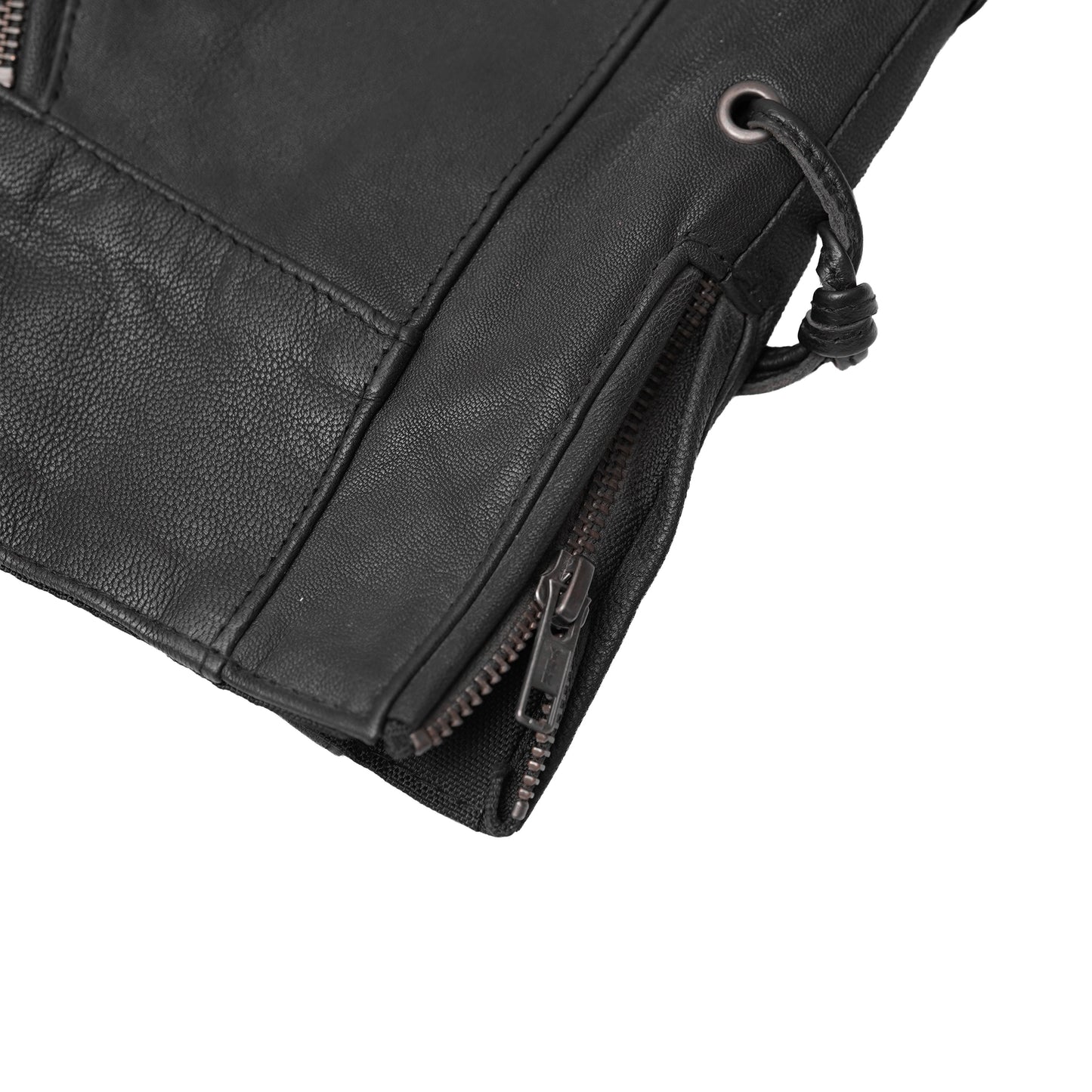 Women's Vest with Grommet and Lacing Accents
