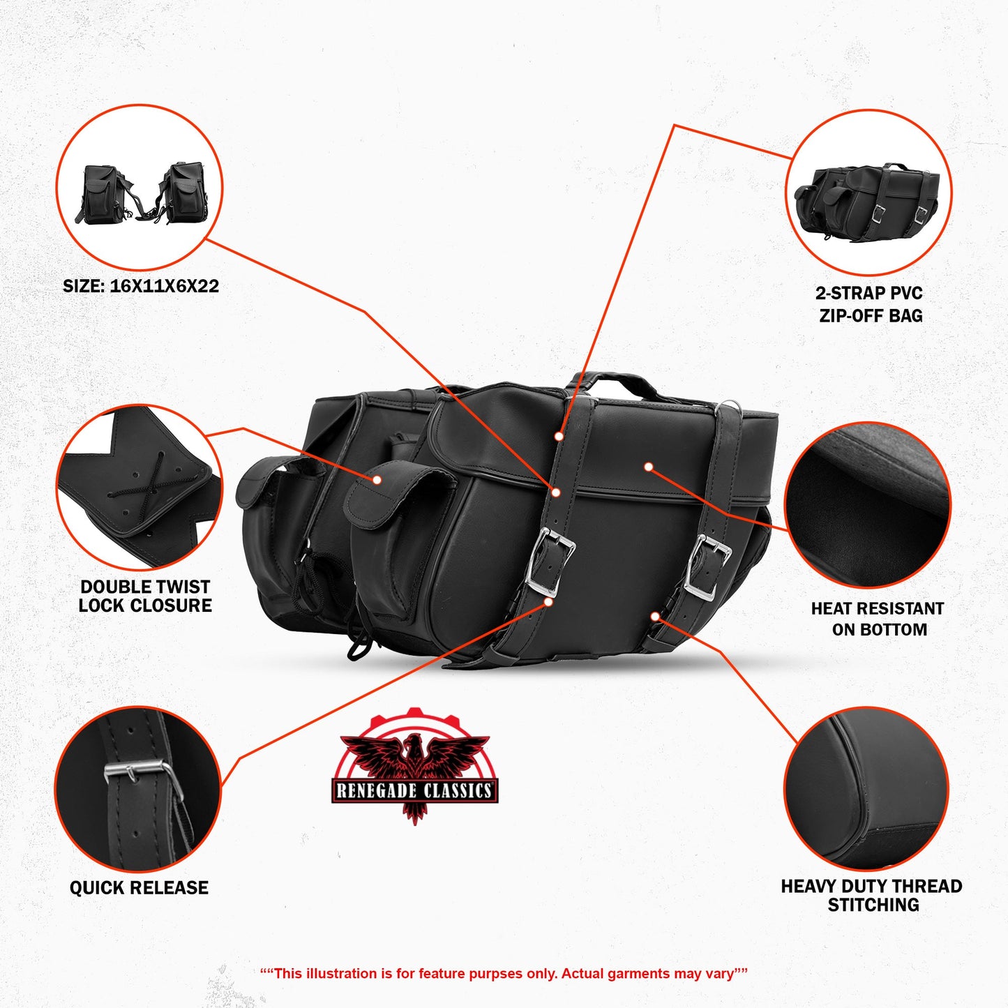 Two Strap Saddle Bag