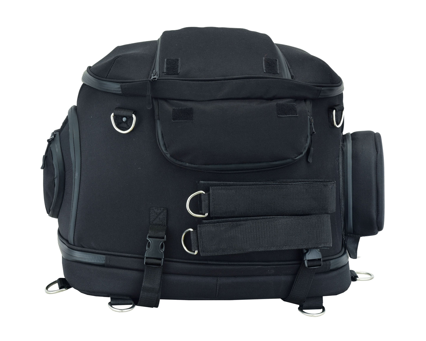 Renegade Classics Black Heavy Duty Textile Motorcycle Pet Carrier Si