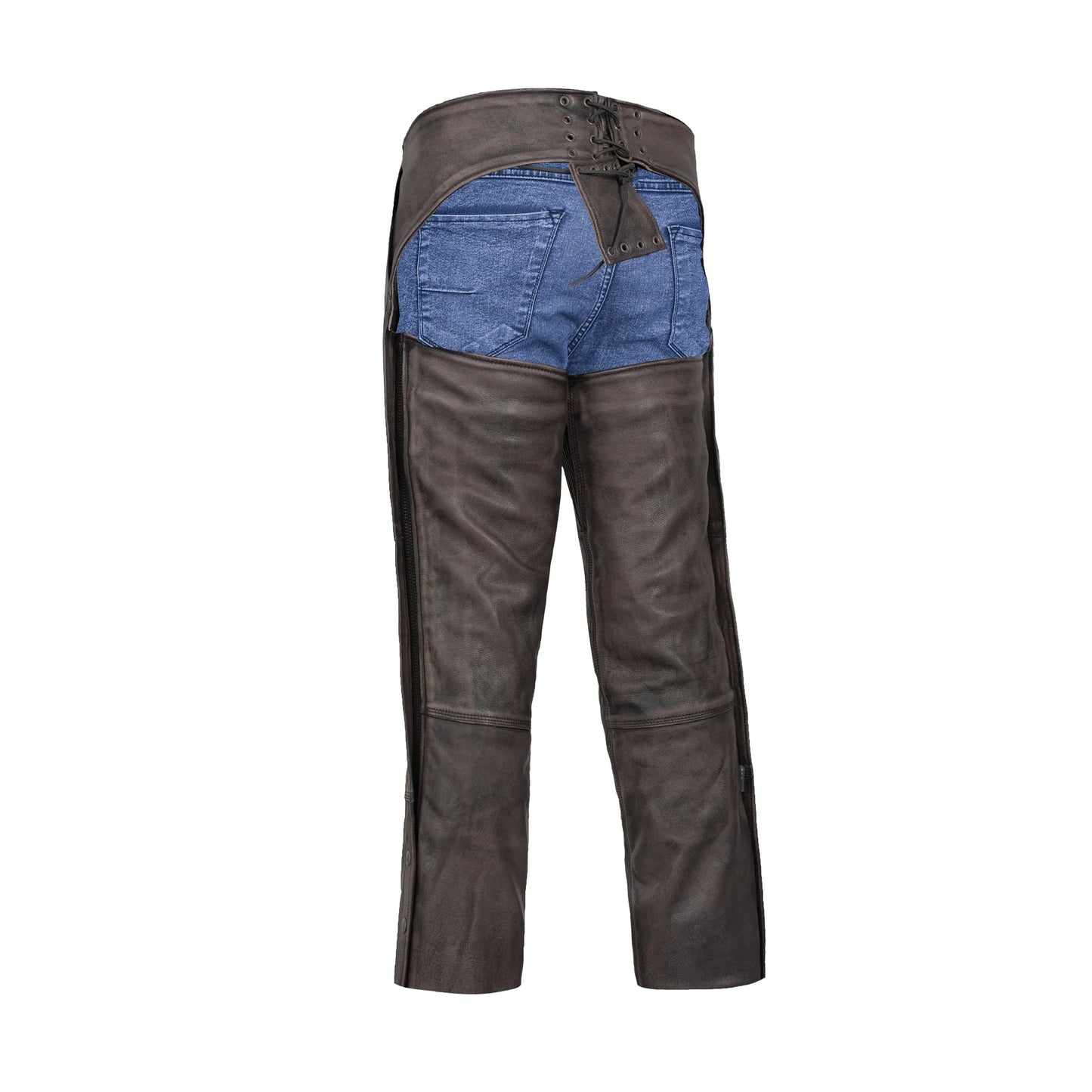 Unisex Four Pockets Insulated Chaps with Stretchable Inner Thigh