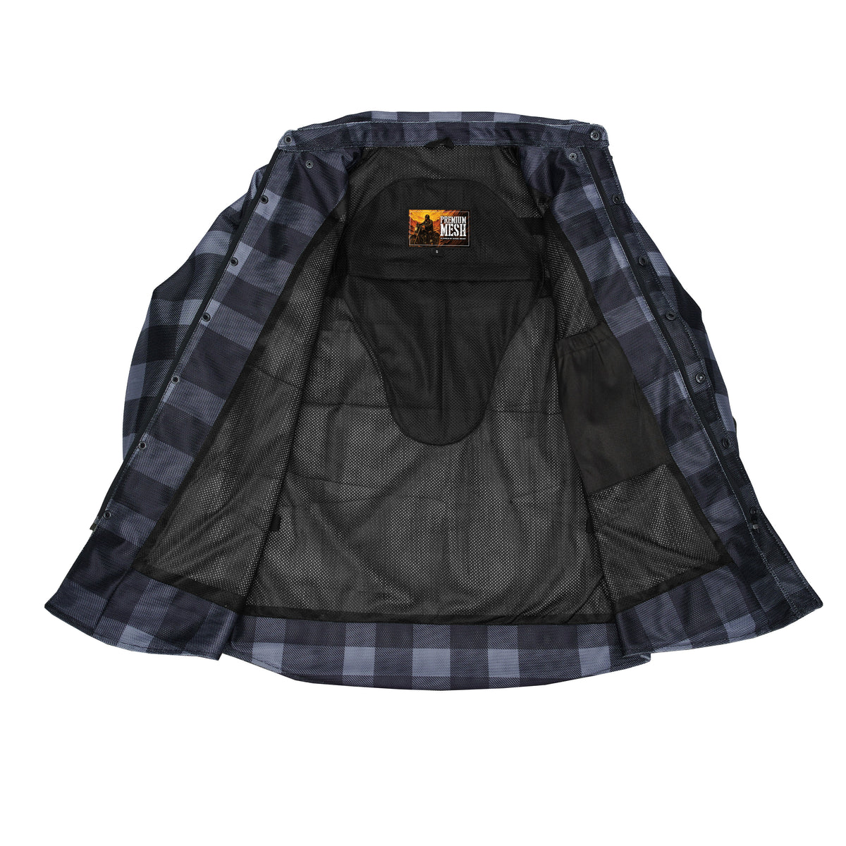 Jalisco Men’s Mesh Flannel Riding Shirt