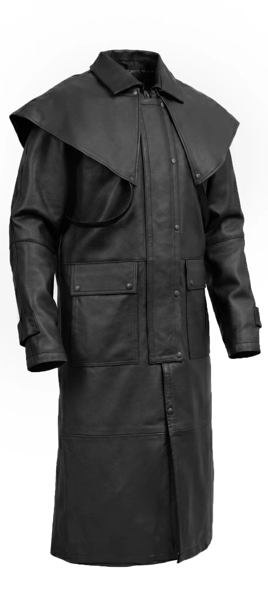 Notch Men’s Long Motorcycle Coat