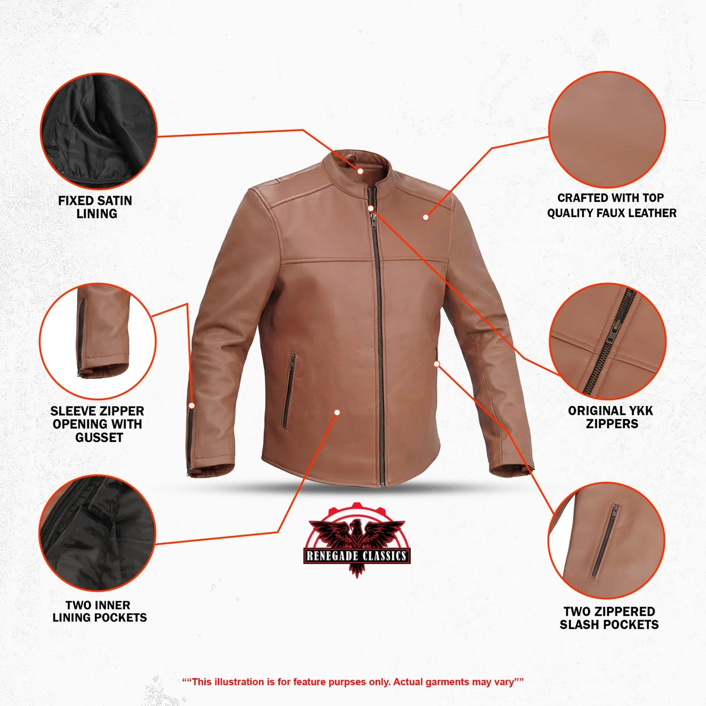 Dominator Men’s Leather Motorcycle Jacket