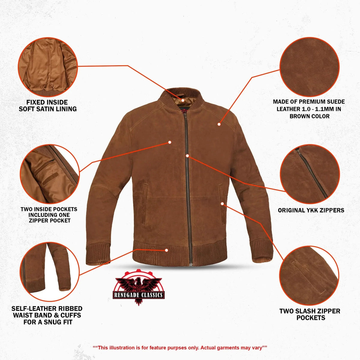 Truffle Men’s Leather Motorcycle Jacket