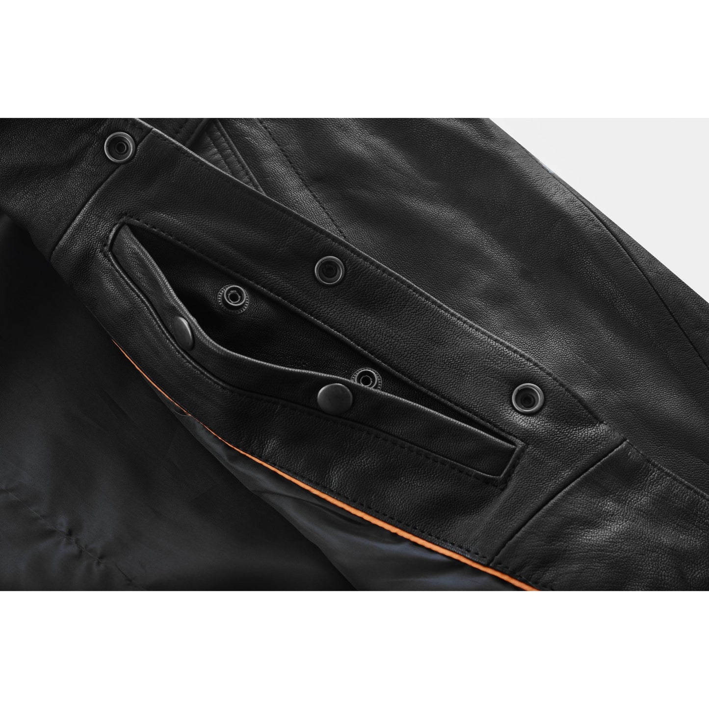 Men's Premium Lightweight Black Leather Shirt