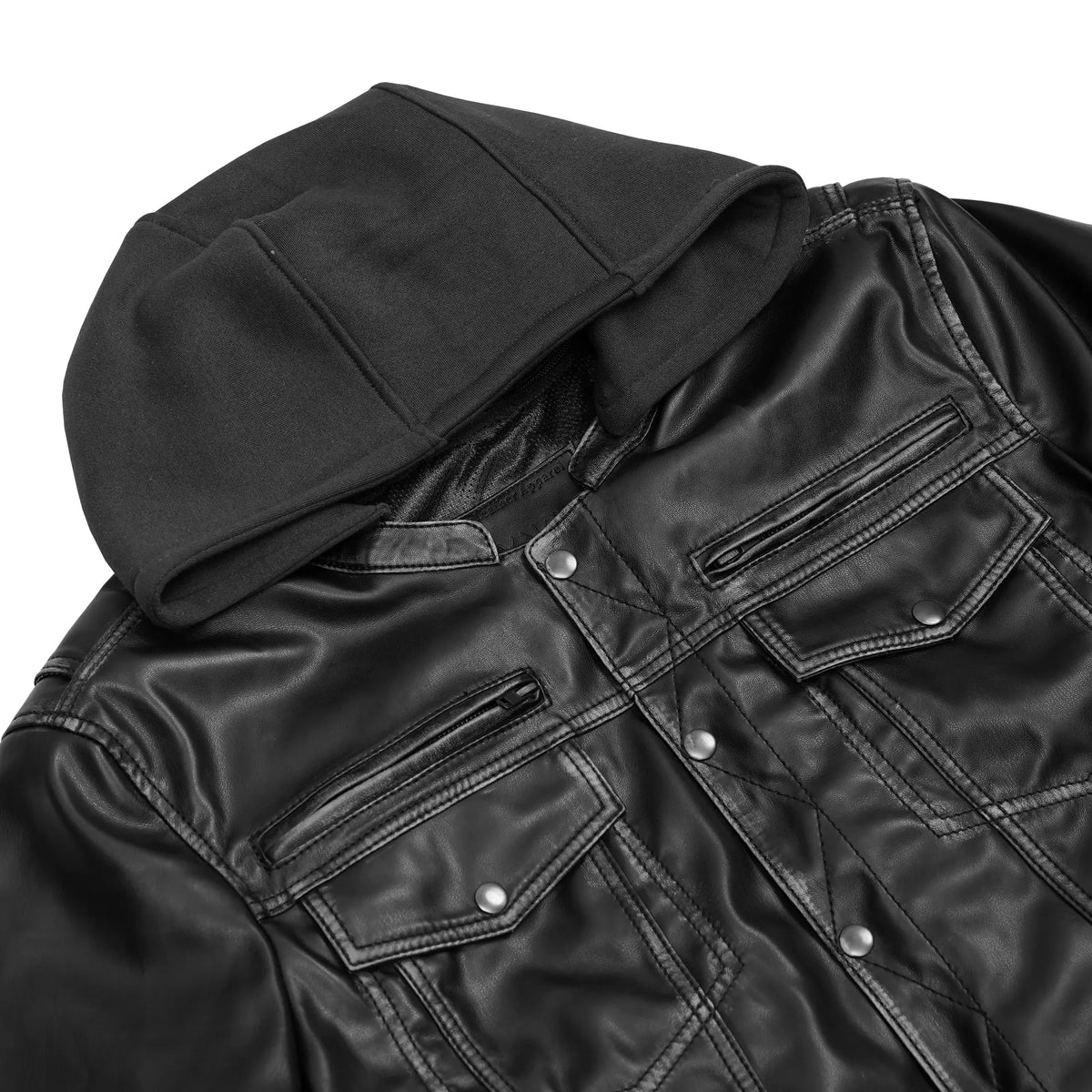 DarkMuse Men’s Leather Motorcycle Jacket