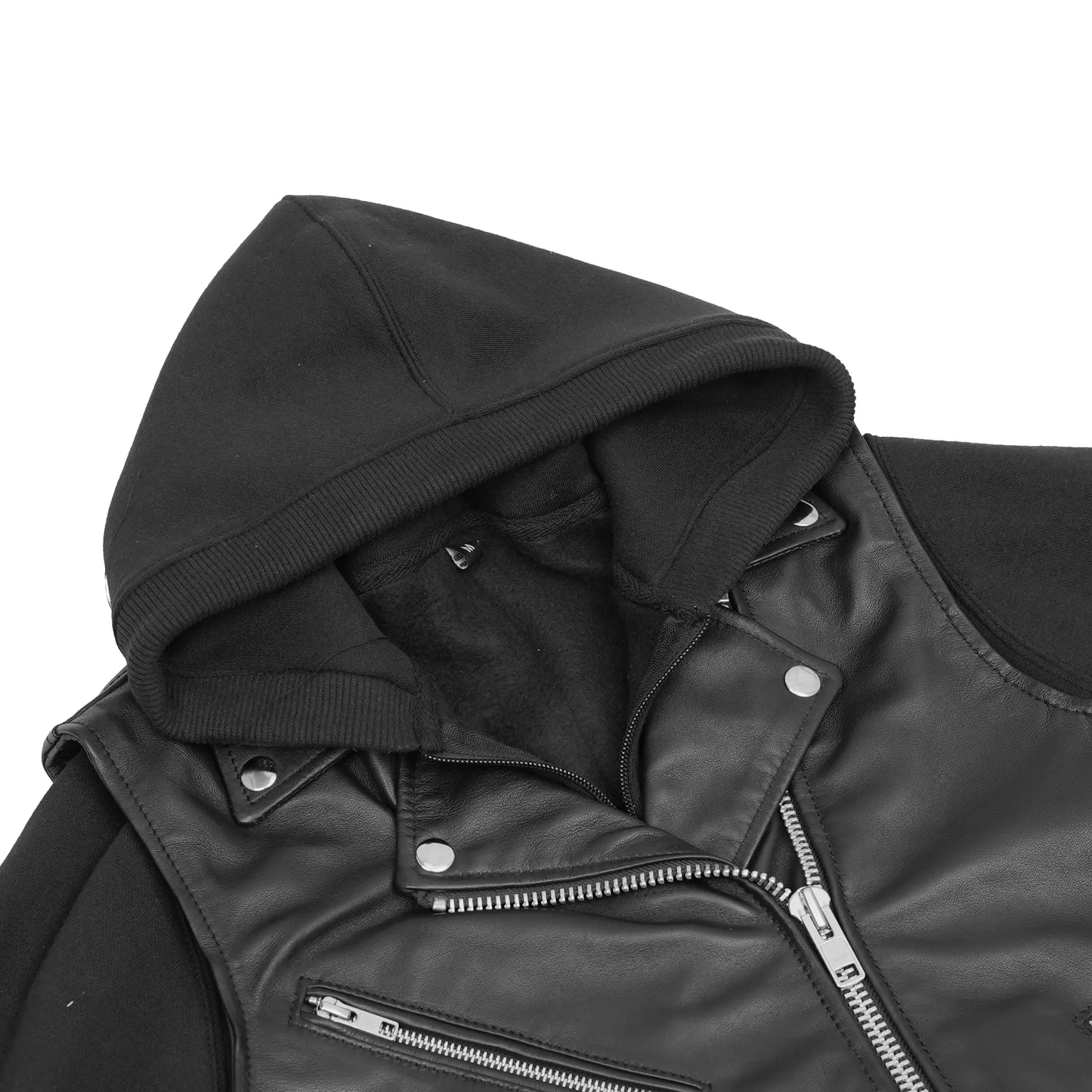Lustré Noir Women's Leather Motorcycle Jacket