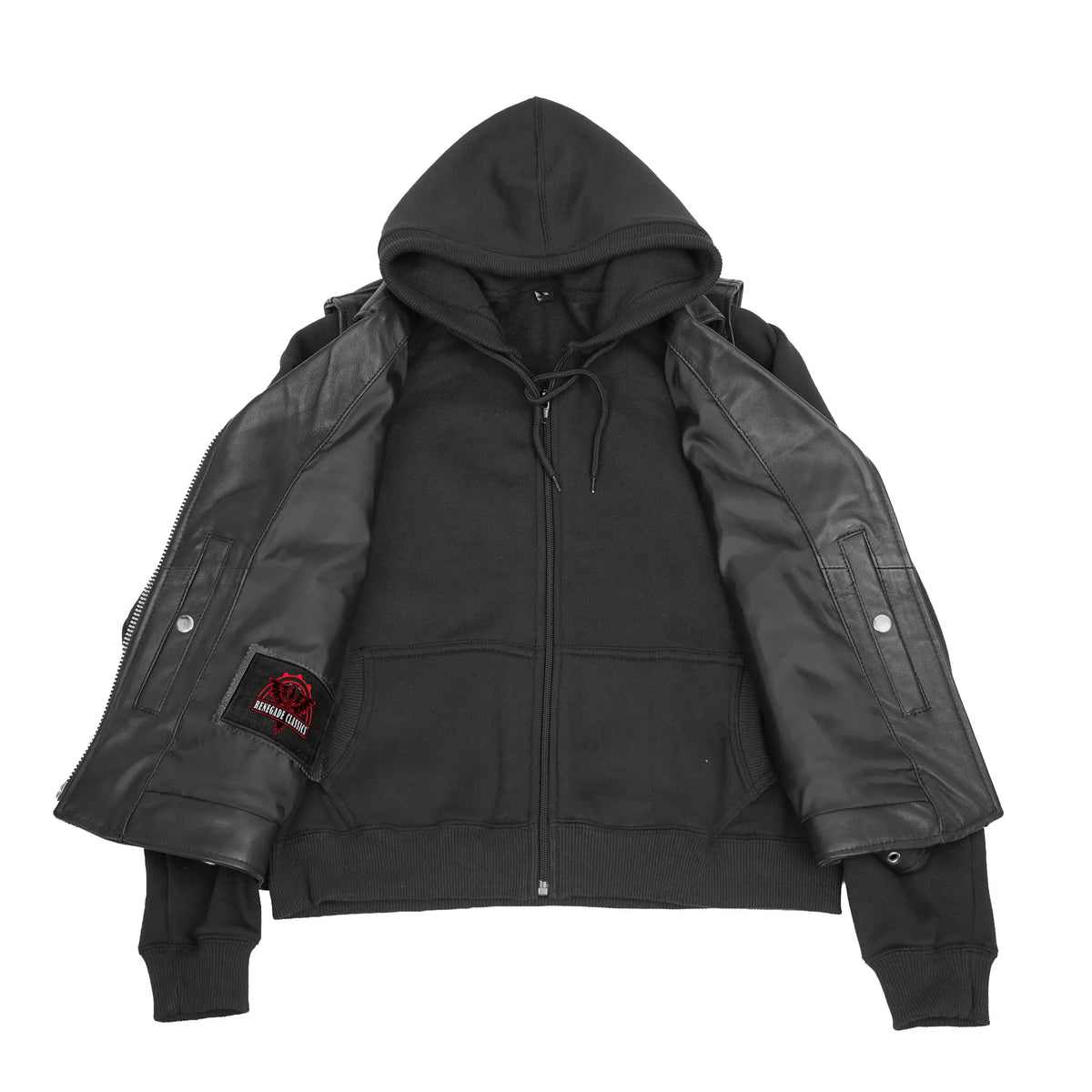 Lustré Noir Women's Leather Motorcycle Jacket