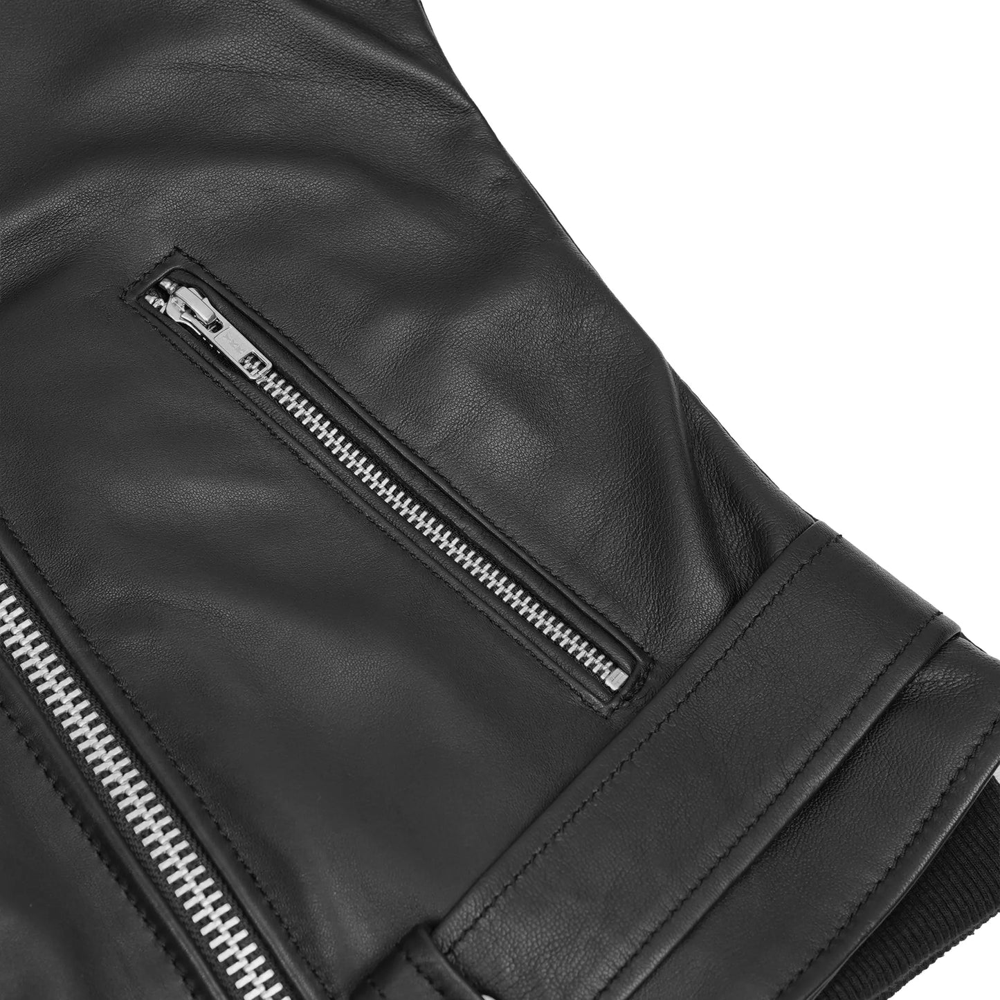 Lustré Noir Women's Leather Motorcycle Jacket